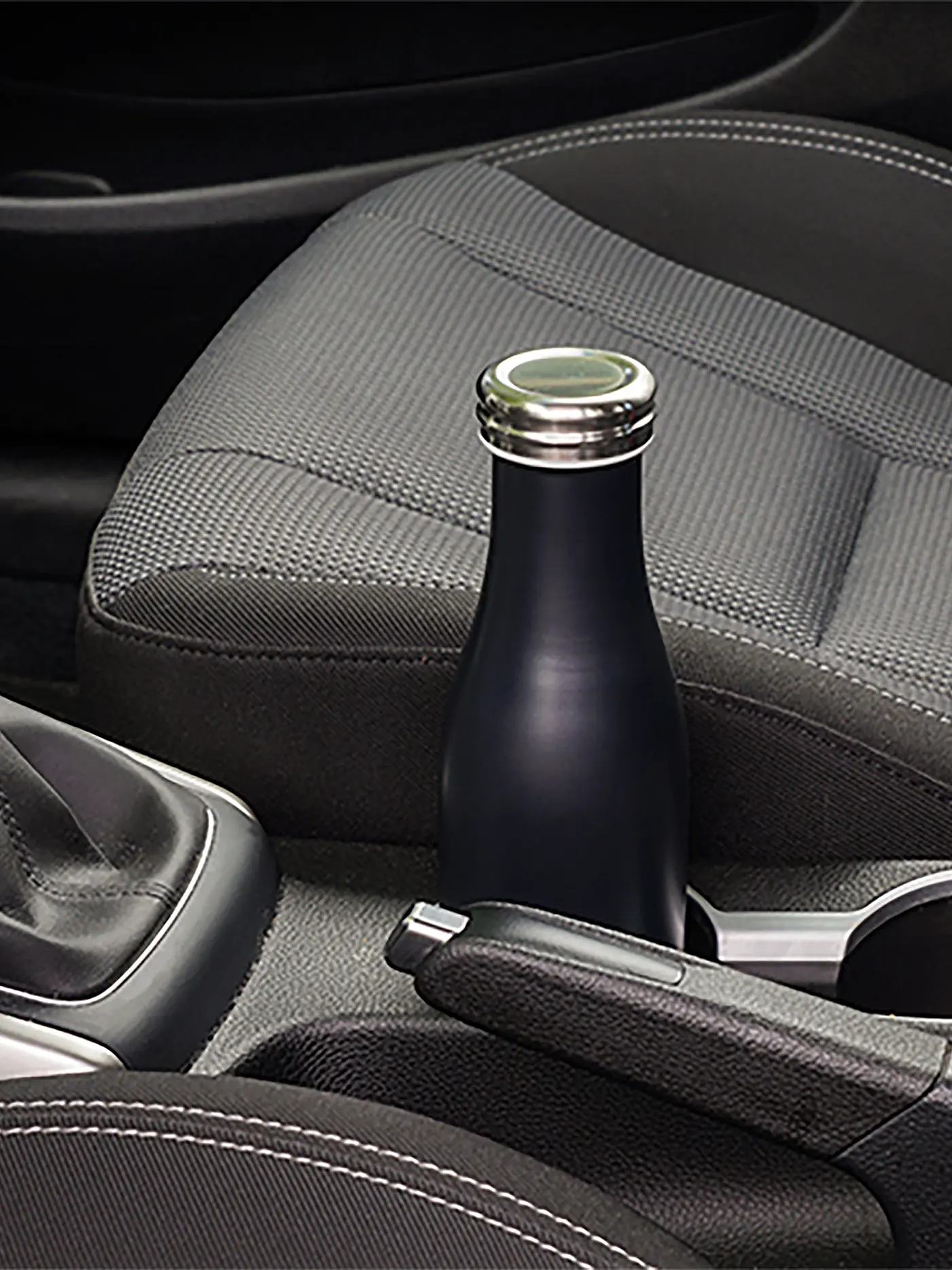 LURCH | Isolierflasche - Thermosflasche Edelstahl 0,5l Pearl Green | schwarz